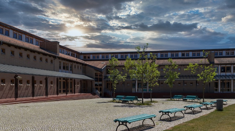 A high school campus