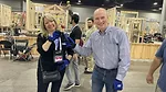 NRCA Chairwoman Lisa Sprick and CEO McKay Daniels celebrate their thermoplastic welding skills (2).jpg