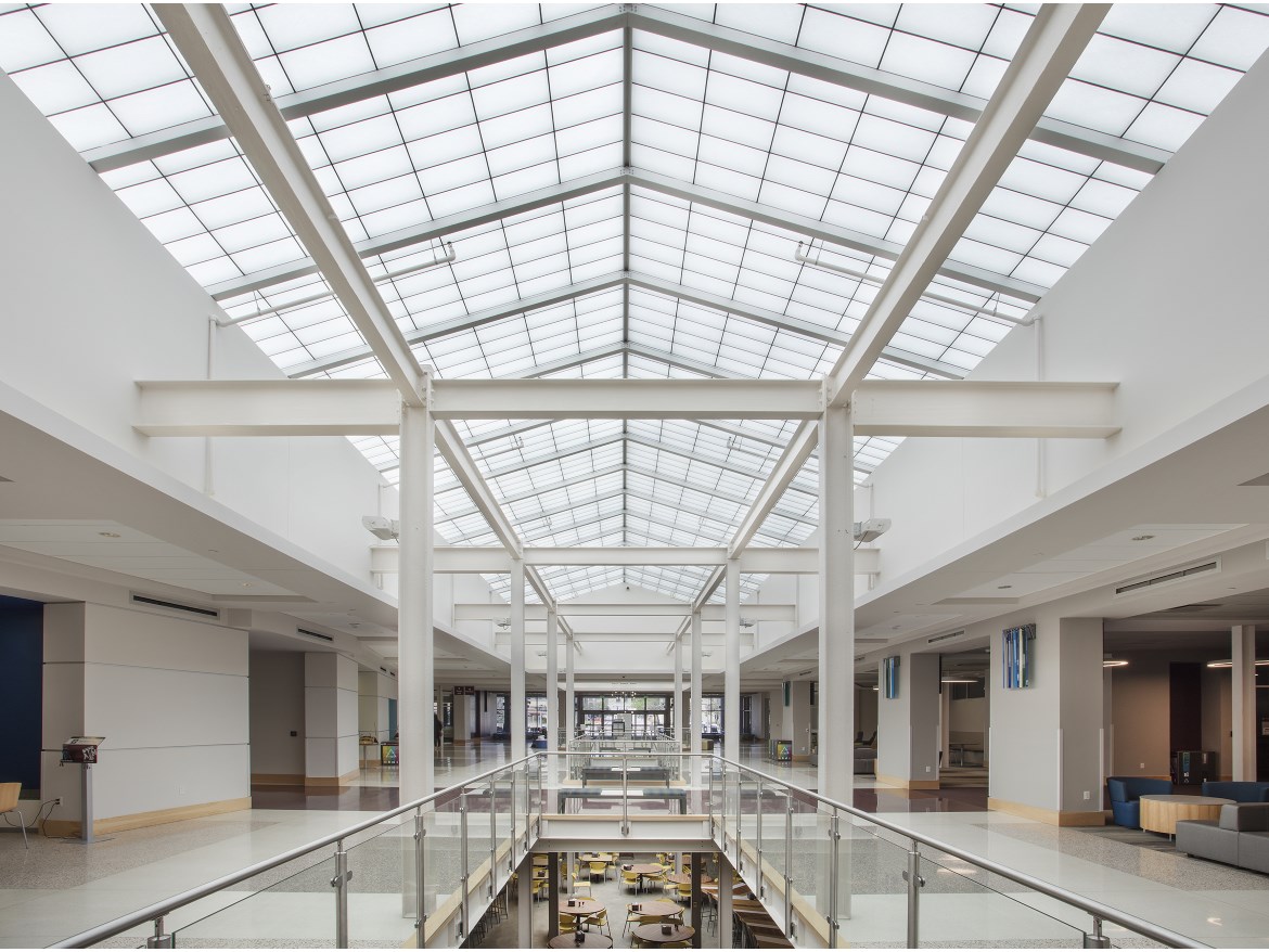 GridSpan® Fiberglass Roof System (formerly known as Guardian 275 Skylights) at Texas A&M University Commons in College Station, Texas.jpg