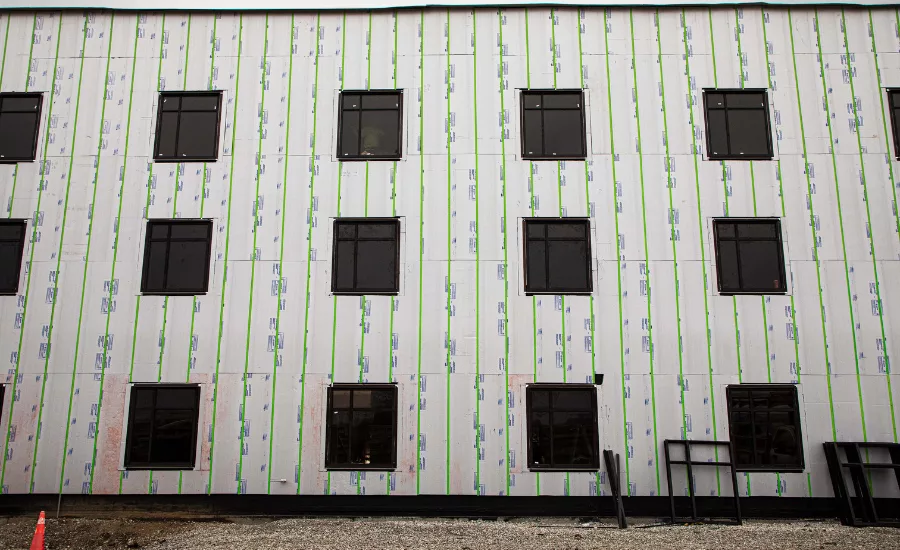 Continuous Insulation installed at Indiana Law Enforcement Academy
