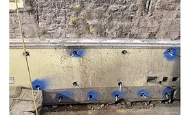 12mm diameter Cintec consolidation anchors were attached to all areas of walls at ground and basement levels which would be affected by the works to form openings. 