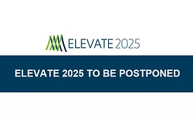 Elevate 2025 logo announces it will be postponed