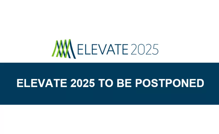 Elevate 2025 logo announces it will be postponed