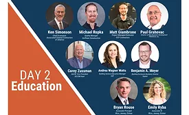 graphic shows speakers from Day 2 of the ABAA Conference in 2025