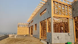 Sheathing on a structure 