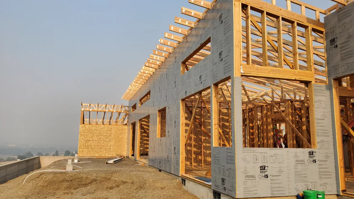 Sheathing on a structure 
