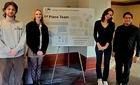 The winning team in the 2024 PCI Design Precast competition presented their project at the 2025 PCI Convention