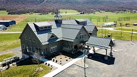 Central Pennsylvania Health Clinic in Belleville, PA shows off its metal roof