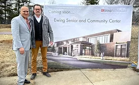 Groundbreaking ceremony for the new Ewing Township Senior & Community Center