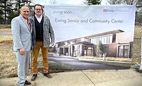 Groundbreaking ceremony for the new Ewing Township Senior & Community Center