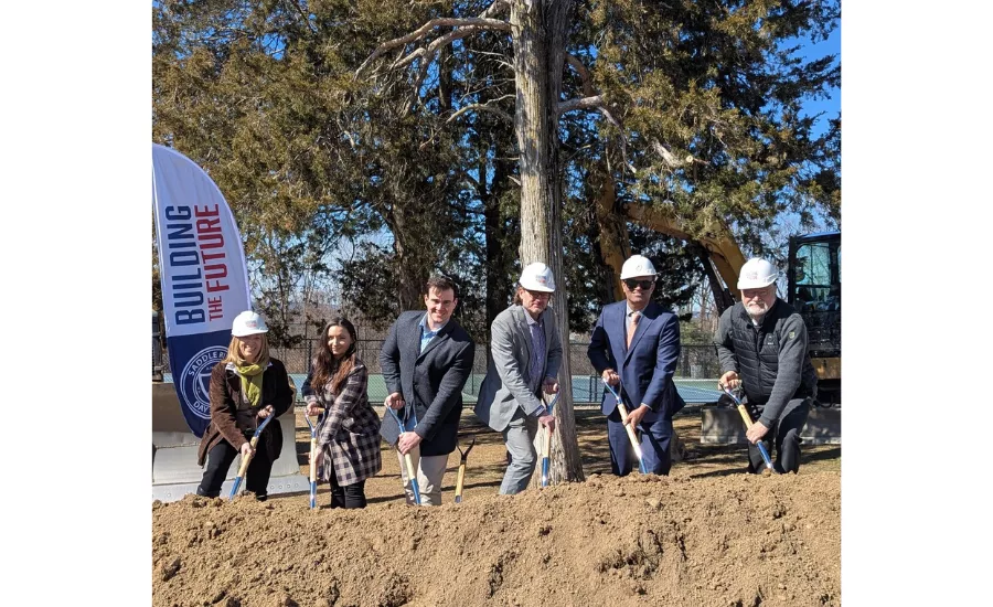 a group of architects break ground on a new build