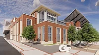 rendering of the new Thomas A. Fanning performance center at Georgia Tech 