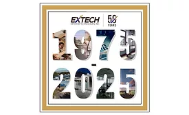 EXTECH 50th anniversary logo