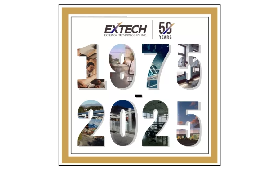 EXTECH 50th anniversary logo