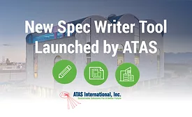ATAS promo announcing new spec writer tool
