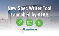 ATAS promo announcing new spec writer tool