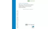 the cover of ACI/PCI CODE-319-25: Structural Precast Concrete – Code Requirements and Commentary
