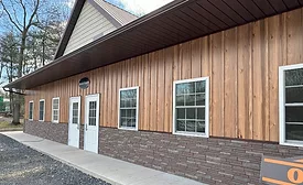 Direct Print Hickory on a building's exterior