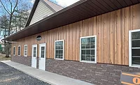 Direct Print Hickory on a building's exterior