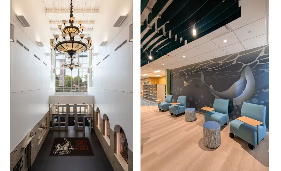 examples of facility renovations from libraries to high schools