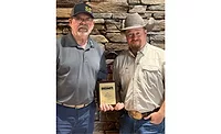 Randy Crumpton and Shawn Haddock hold S-5! Safety Award