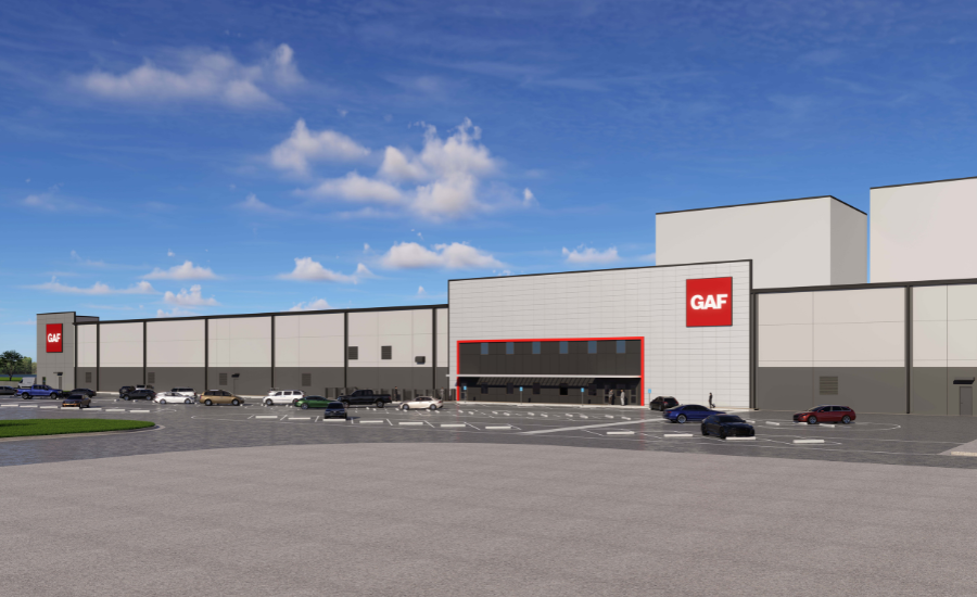 GAF manufacturing facility rendering