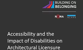 NCARB 2025 Building on Belonging report cover