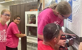 Lehigh Valley, PA campers work in construction