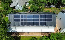 home with solar panels