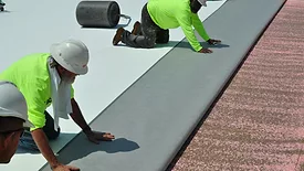 KEE membrane application on a roof