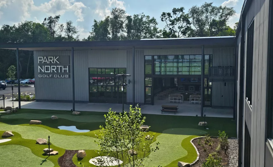the exterior of the new Park North Golf Club