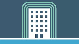 graphic shows a building outline with holes