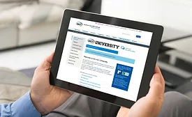 ACI University shows up on a ipad