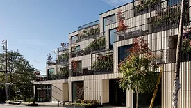 terra cotta-wrapped Ellen Browning Building, a 10-unit co-housing project in Portland, Oregon 