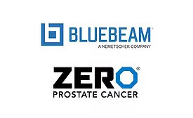 Bluebeam logo on top of Zero Prostate logo