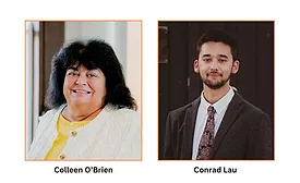 Colleen O’Brien and Conrad Lau headshots next to each other