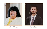 Colleen O’Brien and Conrad Lau headshots next to each other