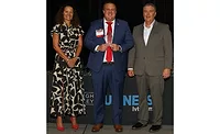 Suzanne Fischer Huettner, Managing Director, Bridgetower Media; Mark Bus, National Sales Manager, ATAS International, Inc.; and Ernie Long, Editor of Lehigh Valley Business