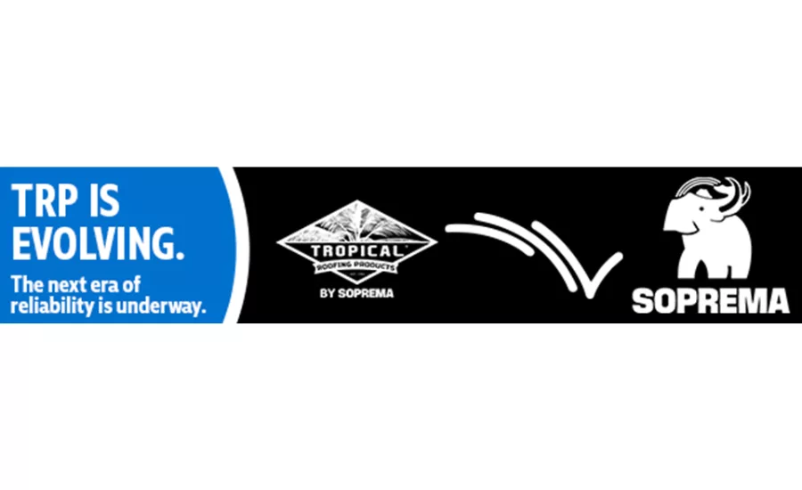 SOPREMA and Tropical Roofing Products logos