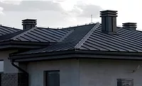 Mountain Black color on a metal roof