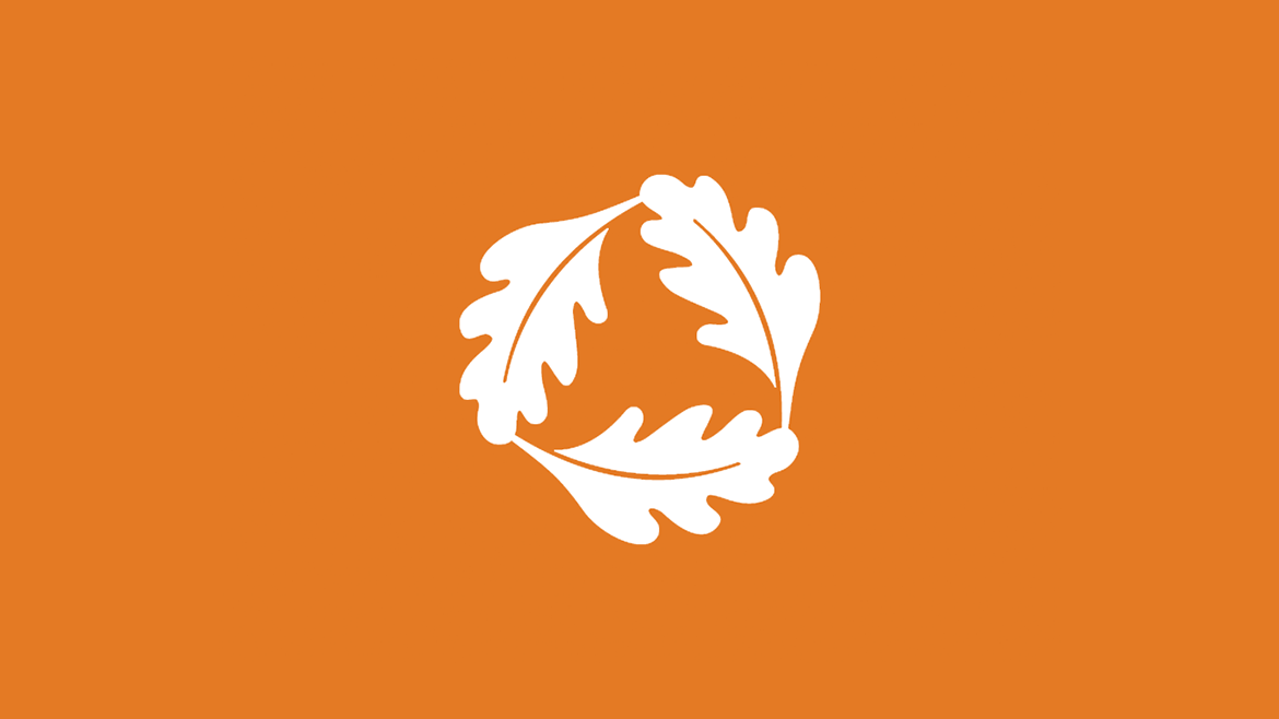 USGBC symbol with orange background