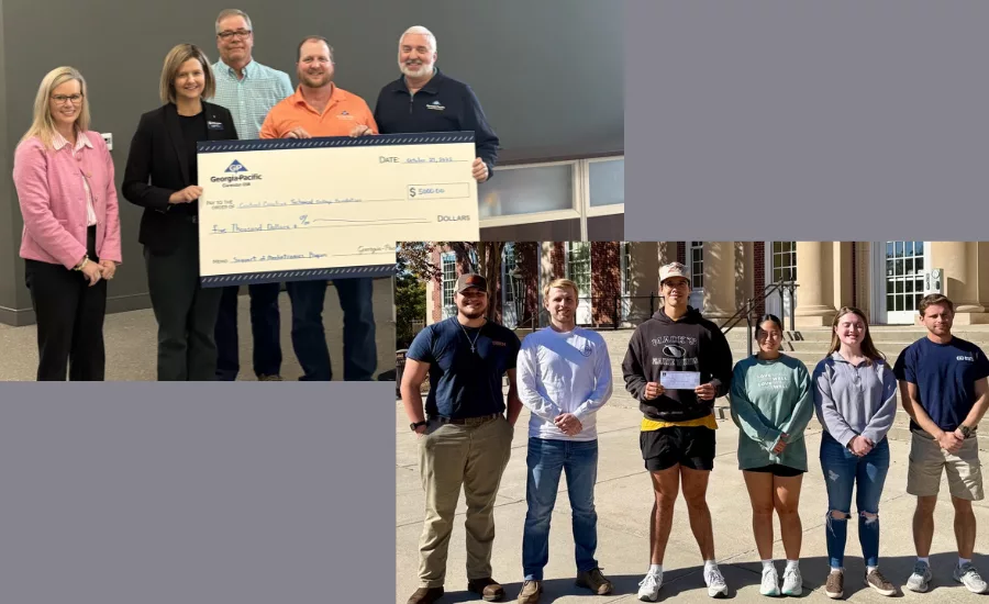Central Carolina Technical College's Foundation receives a check
