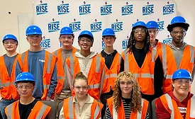 students visit RISE Center 