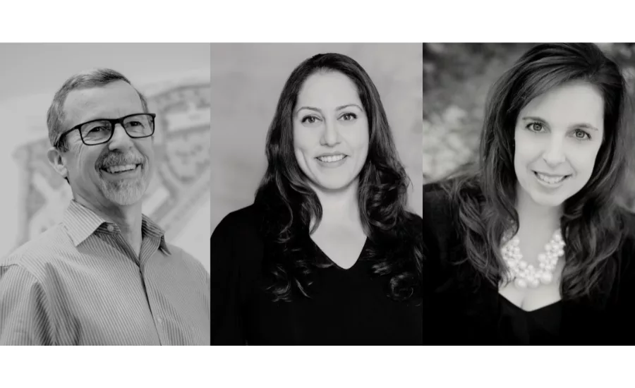 Robert Y. Sauvageau, Bhavini Hardev, and Lisa A. Haude headshots