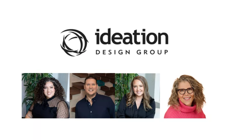 Ideation Design Group logo with employee headshots underneath