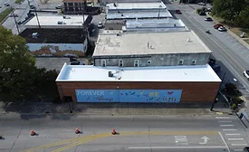 Three Wishes for Ruby’s Residents new roof from the sky