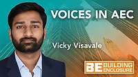 Voices in AEC promo with Vicky Visavale's headshot