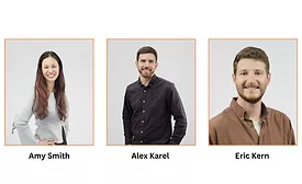 LRS Architects headshots of recently promoted architects in their firm