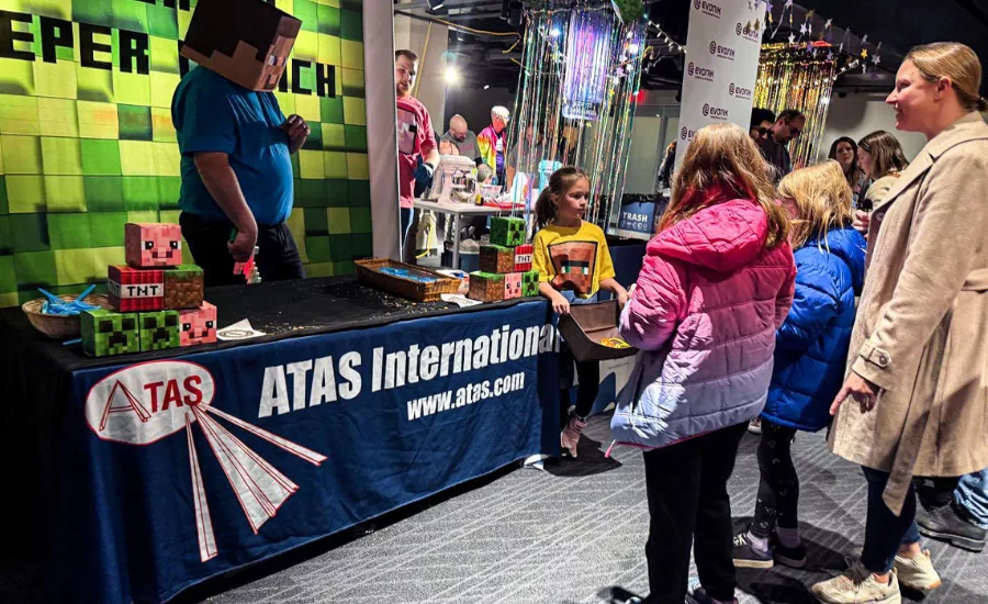 The 15th Annual Ice Cream Wars shows the Minecraft booth