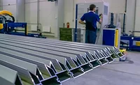 Anodized Architectural Aluminum in a manufacturing facility